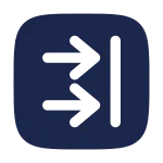 Recive Twice Square SVG Icon